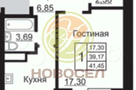 	Продается 1-комнатная квартира, ул. Пухова, дом 56