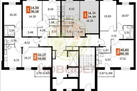 1-к. квартира, 34,6 м², 9/19 эт.