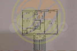 2-к. квартира, 44,6 м², 1/5 эт.