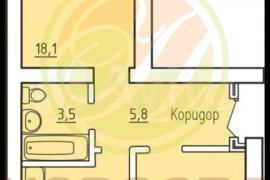 2-к. квартира, 52 м², 3/3 эт.