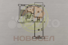2-к. квартира, 47 м², 3/5 эт.