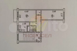 2-к. квартира, 44,7 м², 5/5 эт.